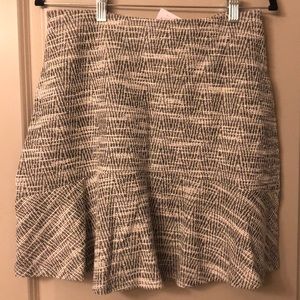 LOFT NWT Flounce Tweed Skirt